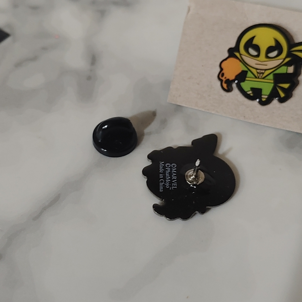 Iron Fist Lapel Pin Set - Picture 3 of 3